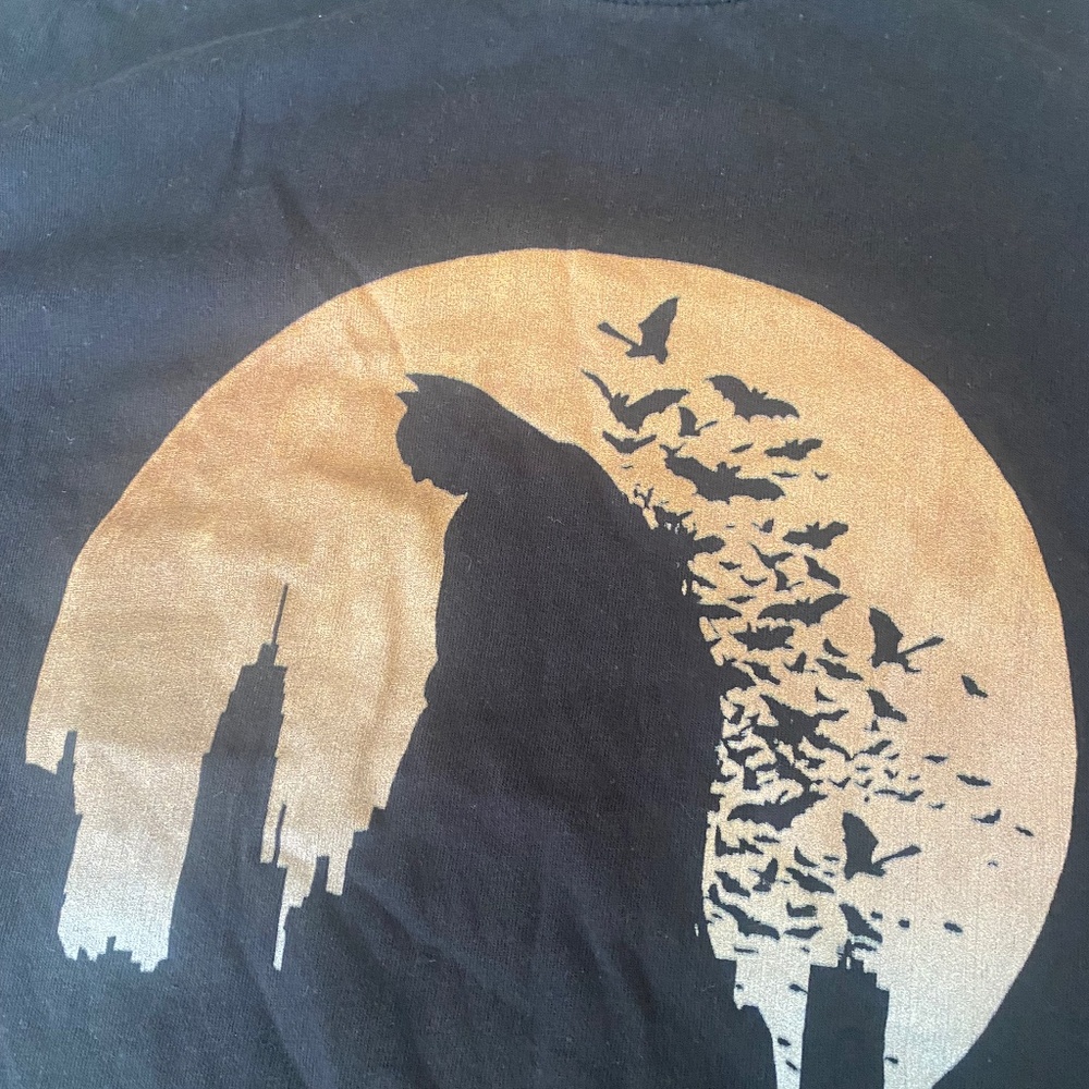 Black cropped shirt L